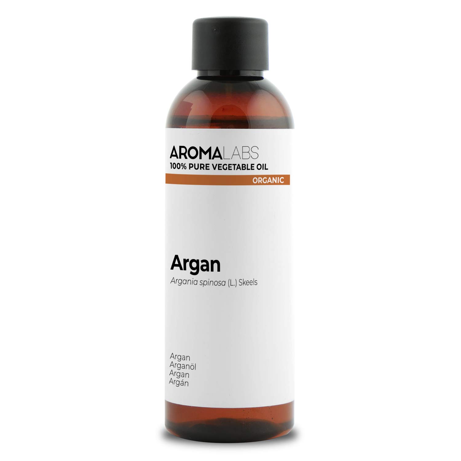 ORGANIC - ARGAN Oil - 100mL - 100% Pure, Natural, Cold Pressed and Cosmos Certified - AROMA LABS (French Brand)