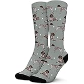 Subvise Funny Dog Crew Socks,Personalized Pet Athletic Winter Socks for Men Women