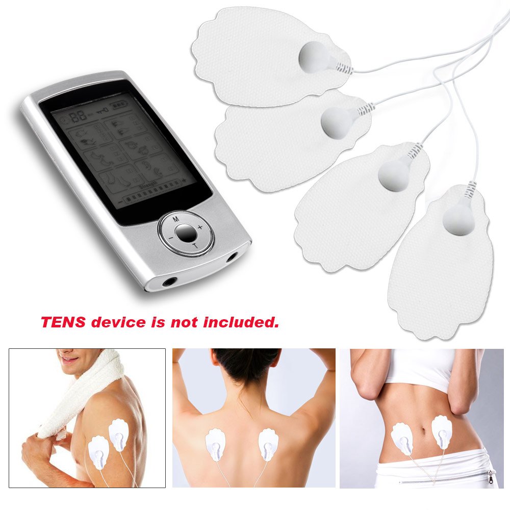 ARINO TENS Electrode Pads Massage Electrode Pads EMS TENS Unit Gel Pads Electrodes Replacement for TENS and EMS FDA Approved Reusable Self-Adhering 6 Pairs(12 Pads)