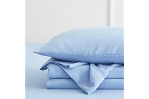 SKYMOOD Full Sheet Set - Soft Bed Sheets for Full Size Bed, Extra Deep Pocket Hotel Luxury Sheets, Cooling Breathable Bedding Sheets and Pillowcases, Wrinkle Free Oeko-Tex Sheets 4 Piece