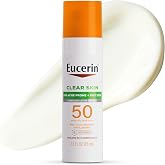 Eucerin Clear Skin Face Sunscreen Lotion, SPF 50, 2.5 FL OZ | Face Sunscreen for Acne Prone, Oily Skin with Oil-Absorbing Minerals, SPF 50 Broad Spectrum Sunscreen, Won't Cause Breakouts