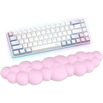 Set Repose-Poignet Cloud Pour Clavier Et Souris | Mousse Mémoire Forme | Design Nuage | Antidérapant