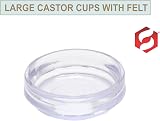 SUL Castor Cup With Felt Pad 66mm Non Slip Floor Protector 8 Pack view 6