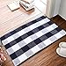 Outdoor Rug Cotton Rug Buffalo Checkered Plaid Area Rug Door Mat for Entry Way Washable Doormat Bedroom Carpet Welcome Mat(24