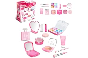 COSAWAY Fake Makeup Kits for Girls Toys 3 4 5 Years Old, Pretend Makeup Toys for Girls Birthday Gifts 3-5 Years Old