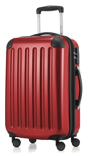 HAUPTSTADTKOFFER - Alex - NEU 4 Doppel-Rollen Handgepäck Hartschalen-Koffer Trolley Rollkoffer Reisekoffer, 55 cm, 42 Liter, 