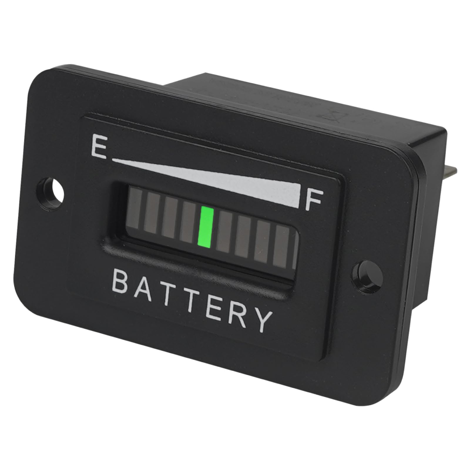 Jayron Lead Acid Battery Indicator Meter Gauge/Waterproof Battery Capacity Meter,Universal LCD Digital Bat Discharge Alert,Use for Golf Cart,Fork Lifts,Star Car,Club Car,etc(12/24V)