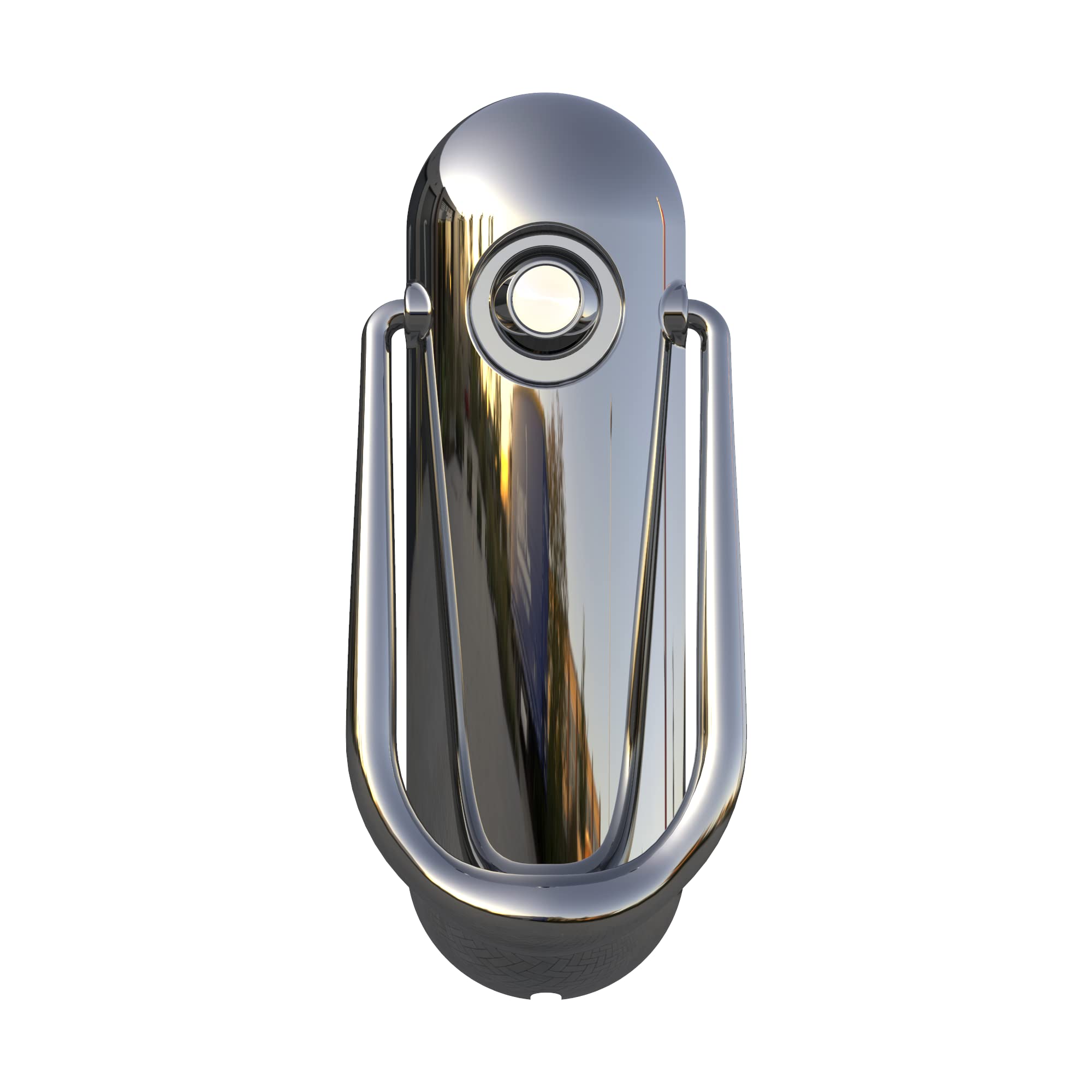 Sweet by Ultion Two-Part Door Knocker with Spyhole - Matching Door Furniture Available (Chrome)