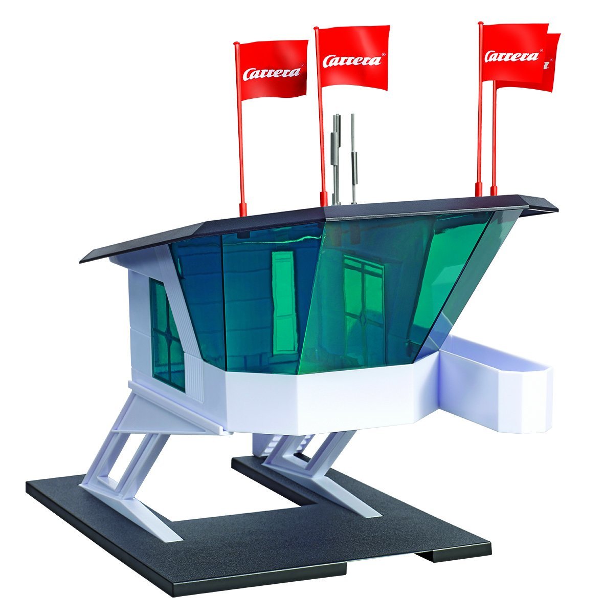 Carrera 21124 Accesorio de paisaje realista para construcción de torre de control para juegos de pistas de carreras de coches tragamonedas, color blanco
