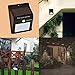 KINGDO Solar Sensor Wall Light 12-LED Bright Waterproof Outdoor Motion Night Light for Garden Patio Fencing Yard and Pathway Pack of 1