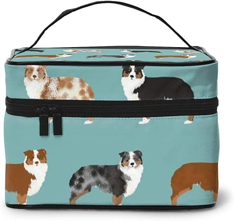 Amazon 化粧ポーチ オーストラリアンシェパードの犬 化粧品バッグ 防水 多機能 大容量 持ち運び便利 旅行する Ailusha 化粧ポーチ 通販