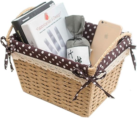 Cesta de Almacenamiento para Escritorio - Caja de Tela Caja de