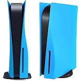 Disc Edition Face Plates Cover Skins Shell Panels for PS5 Console, Accessories for PlayStation 5 Protective Replacement Faceplates Dustproof Anti-Scratch (Starlight Blue)