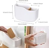 Lanjue Wall Mounted Remote Control Holder - 2 Grids Storage Box view 3