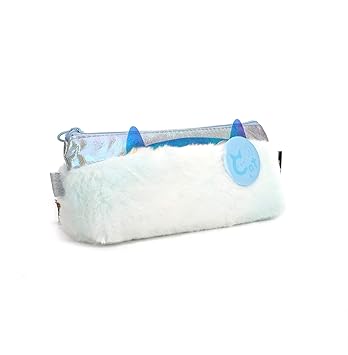 blue fluffy bag