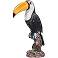 OECECR Toucan on Stump Statue Toucan Tree Hugger Garden Statues, Resin Toucan Lifelike Bird Sculptures for Patio Lawn Yard Home Decoration