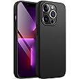 JETech Silicone Case for iPhone 13 Pro Max 6.7-Inch, Silky-Soft Touch Full-Body Protective Phone Case, Shockproof Cover with Microfiber Lining (Black)