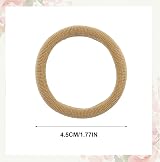 Nuoshen 100 Pcs Hair Ties Cotton Elastic Ponytail Holders Colorful view 2