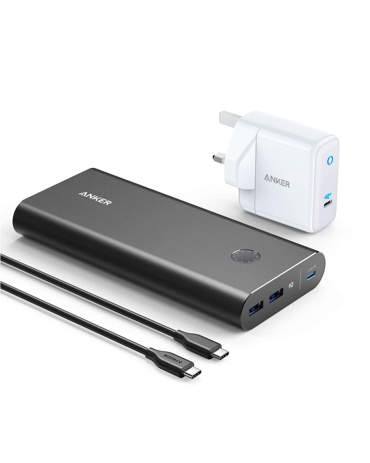 Anker Power Bank, PowerCore+ 26800 PD 45W with 60W PD Charger, Power