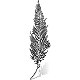 Cotsinyer Plated Classic Rose Flower Feather Brooches and Pins for Women Men Fashion Jewelry Delicate Leaf Lapel Dress Accessories Boutonniere Corsage Hat Bag Suit Tie Wedding small，simple