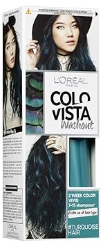 L'Oréal Paris Colovista 2-Week Washout #TURQUOISEHAIR, Haarfarbe, auswaschbar nach 7-15 Haarwäschen, türkisfarben, #DOITYOURW
