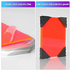 5 Pack Acrylic Sheet Pink Fluorescent Colored