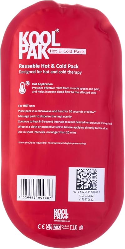 Koolpak Luxury Hot & Cold Reusable Pack Oval 12.5 x 25.5 cm