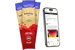Brewsy Failproof App-Enabled Wine Yeast - 7 Ingredient Blend - Fastest Tastiest Wine Possible for Wine, Mead, Cider… (0.32 Ounce (Pack of 3)