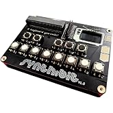 Synth:bit &ndash; 16‑Input Micro:bit Synthesizer Keyboard Module with OLED Display, Battery Pack &amp; Audio Jack, Lego‑Compatible Base, Jumper Pins for Expansion. NOTE: Requires a Micro:bit not included.
