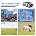 Vorida Cell Phone Camera Lens Kit, 12X Telephoto Lens Clip-on Lenses Phone Lens with Fisheye Lens, Compatible for iPhone X 8 7 6 Plus iPad Samsung etc. Smartphone