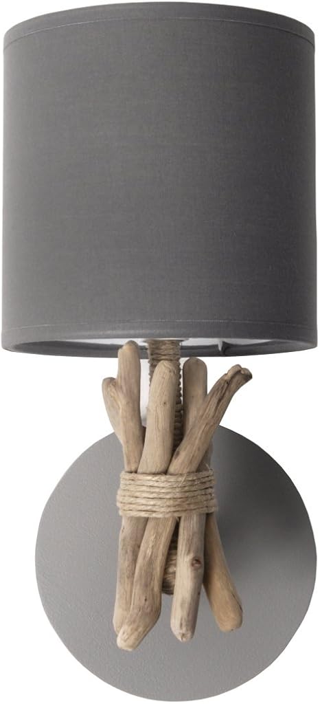 Ameublement Et Decoration Lslvken Led Phangan Applique Murale En Bois Flotte 45 Cm Cuisine Maison Aluguekids Com Br