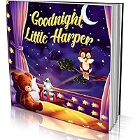 Personalized Soft Cover Story Book by Dinkleboo - "Goodnight" - For Children Aged 0 to 8 Years Old - Tuck your baby, toddler 