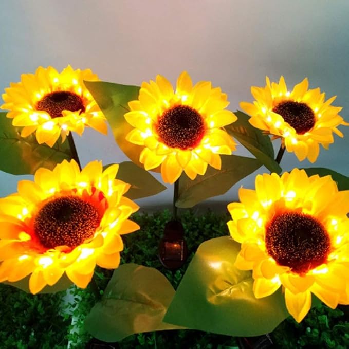 solar sunflower lights amazon