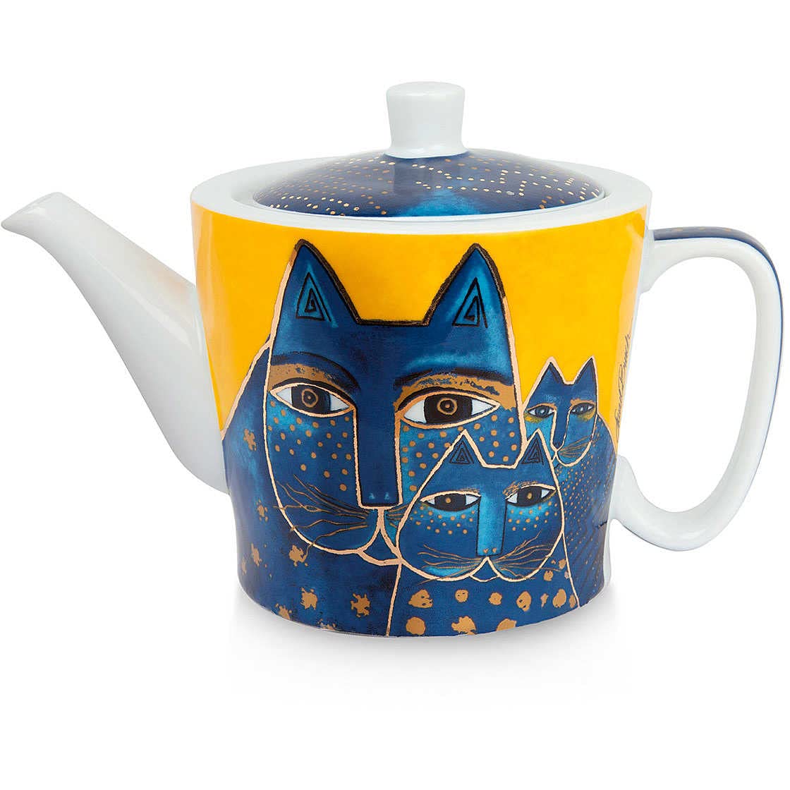 Egan Laurel Burch Porcelain Teapot, Ivory, Small, Ivory