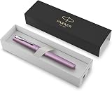 Parker Vector XL Fountain Pen Metallic Lilac Lacquer Brass Medium Nib view 4