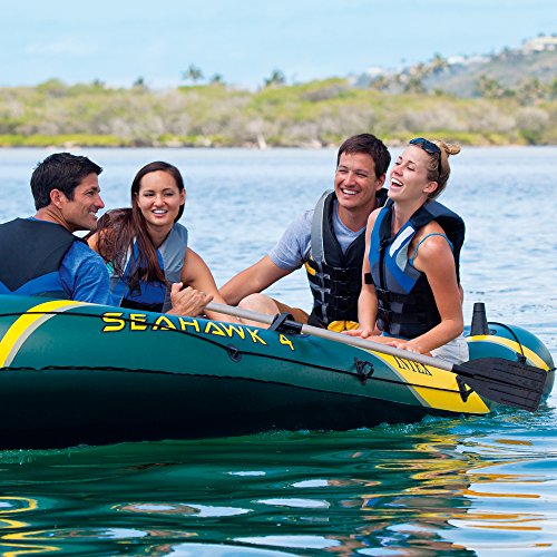 Intex-Seahawk-4-4-Person-Inflatable-Boat-Set-with-Aluminum-Oars-and-High-Output-Air-Pump-Latest-Model
