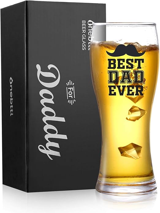 world's best dad beer glass