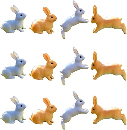 plastic bunny figurines