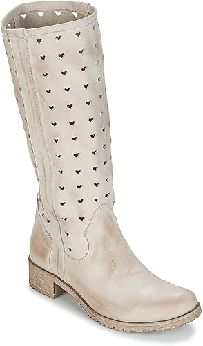 cream leather boots uk