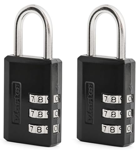 Master Lock 647D Set-Your-Own Combination Luggage Lock, 1-3/16