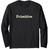Primitive Classic Vintage Typography Long Sleeve T-Shirt