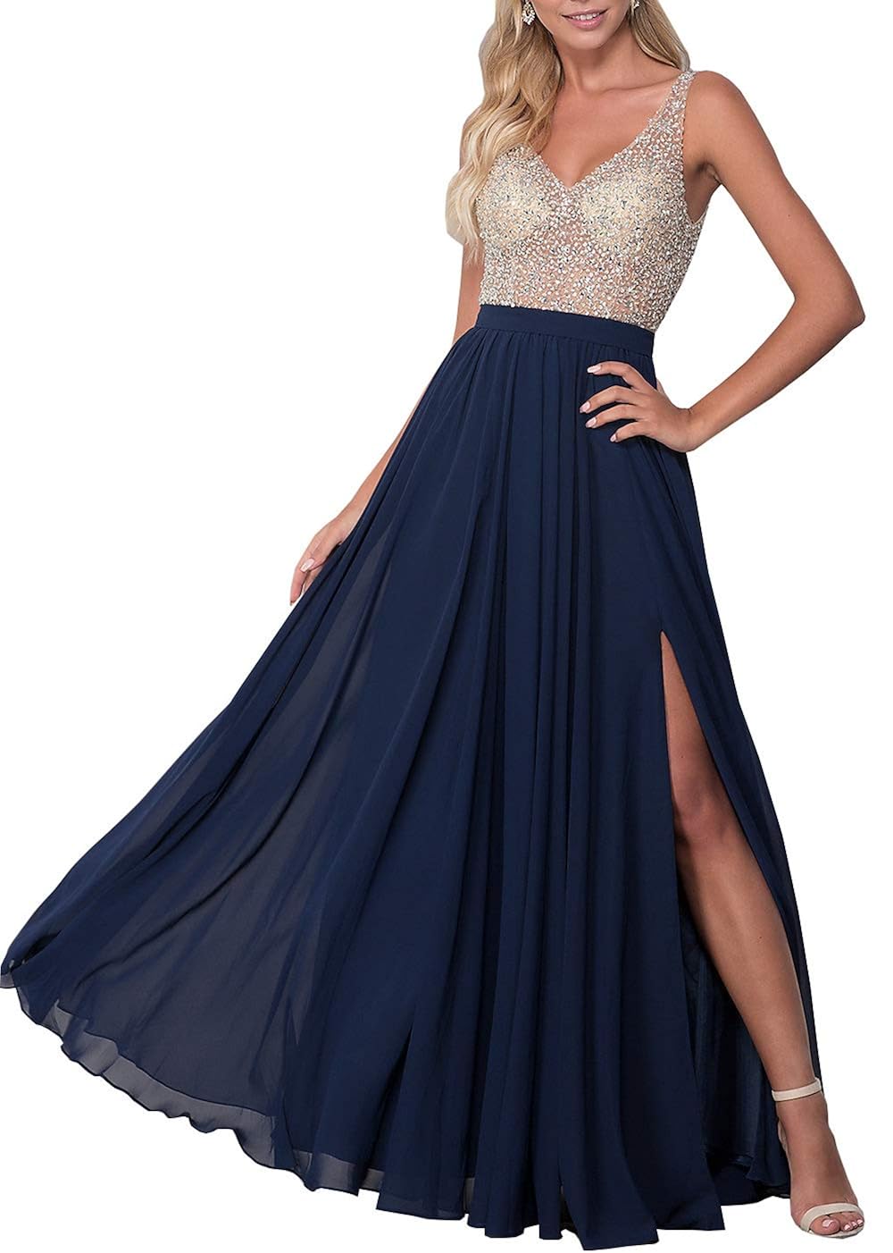 Best navy red carpet dresses