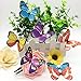 GEORLD Set of 100 Butterfly Cake & Cupcake Toppers Food Decoration 4 Colour