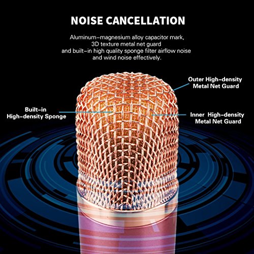 image for Kindak Wireless Karaoke Microphone, Handheld Bluetooth Speaker Player 