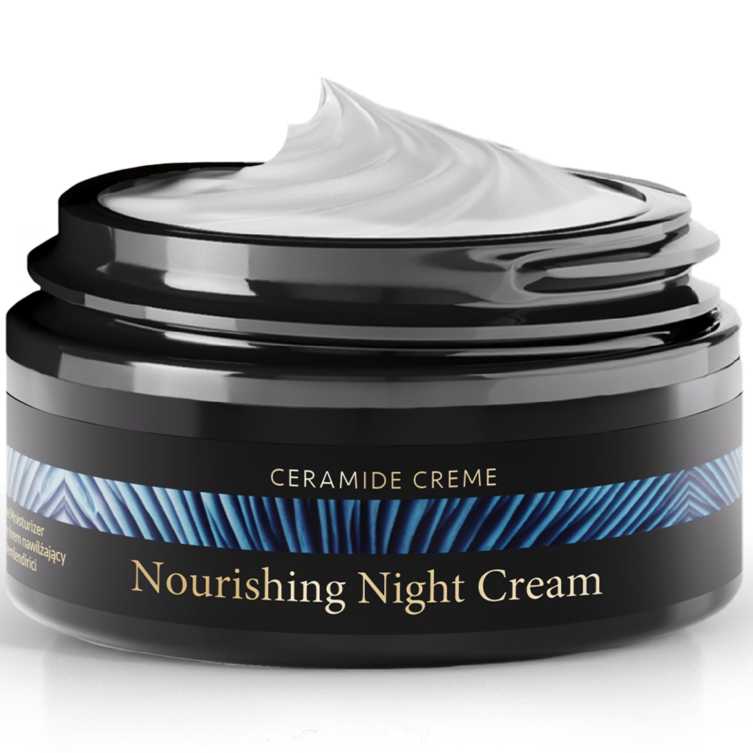 Satin Naturel Night Cream Ceramide Moisturiser 50ml, Face Cream for Women with Shea Butter Squalane and Aloe Vera for Sensitive and Dry Skin - Face Care - Face Moisturiser