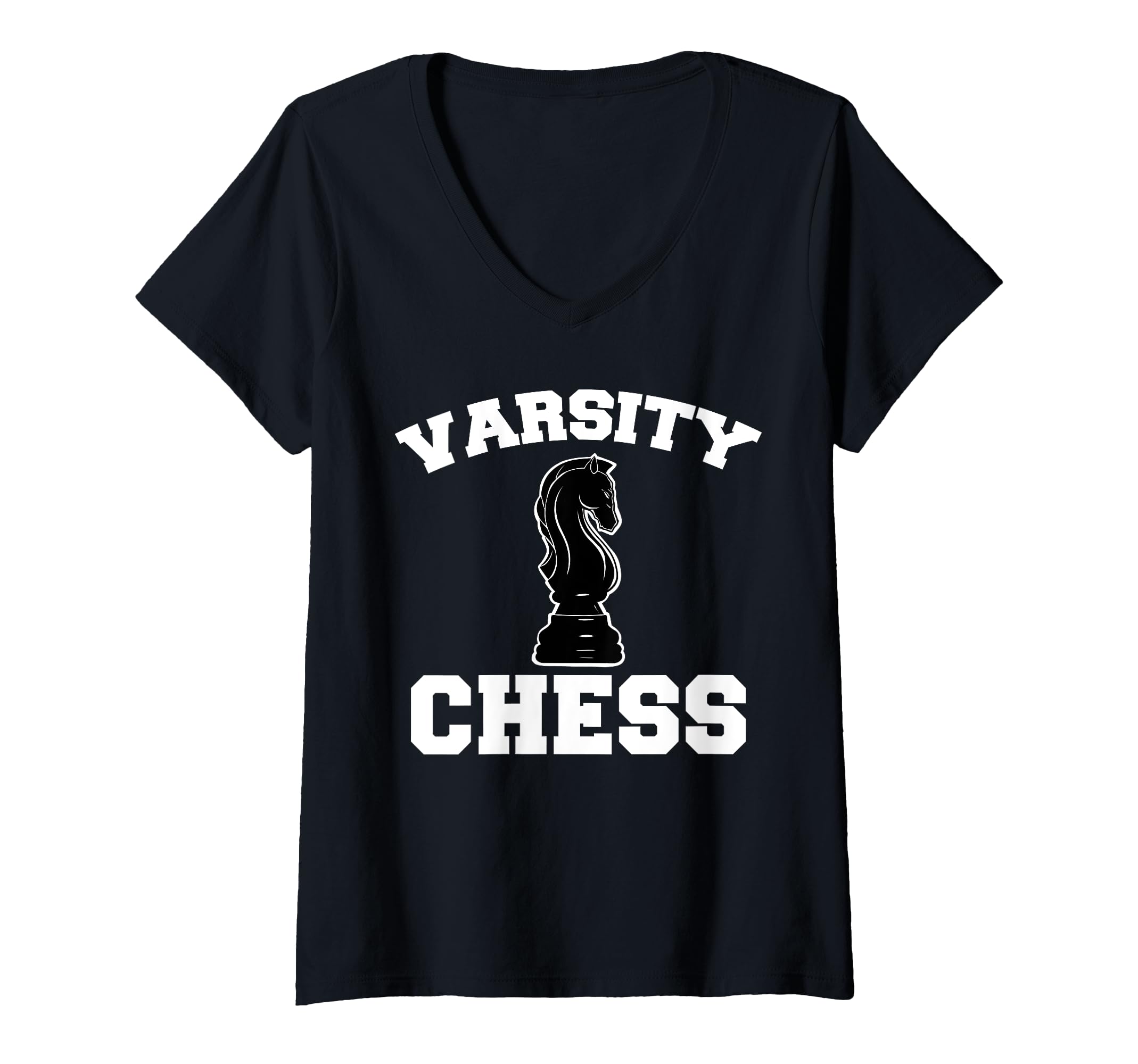 Womens Varsity Chess funny Chess Club V-Neck T-Shirt
