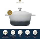 MasterClass Cast Aluminium Casserole Dish Grey Ombre 28cm 5L Gift Boxed view 3