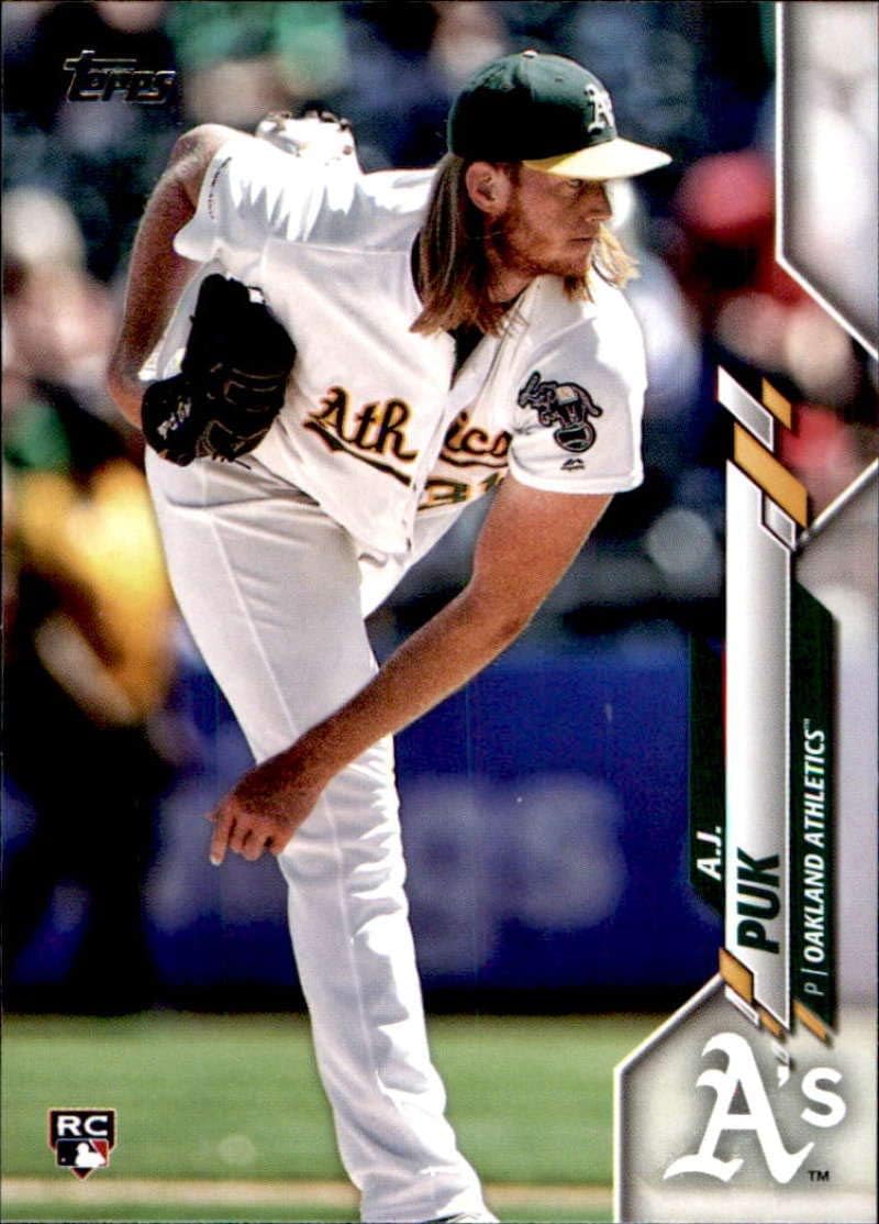 Amazon Com Baseball Mlb 2020 Topps 251 A J Puk 251 Nm Near Mint Rc Rookie Athletics Collectibles Fine Art