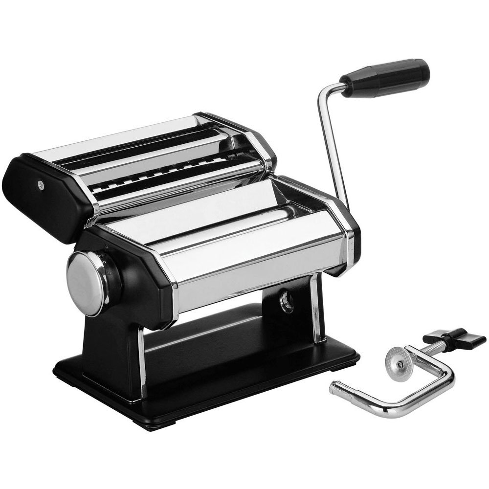 Premier Housewares Pasta Maker / Pasta Machine / Pasta Roller / Pasta Making Kit / Handle Roller / Stainless Steel