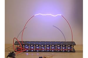 Yoqanr 10 Stage Marx Generator Finished kit Tesla Pulse High Voltage Arc Generator Artificial Lightning DIY High-Frequency Transformer